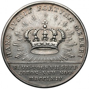 Poniatowski, Medal koronacyjny 1764 r. (Pingo) - SREBRO