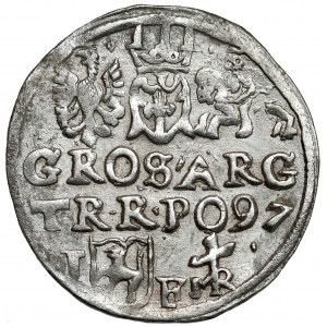 Zygmunt III Waza, Trojak Lublin 1597 - monogram