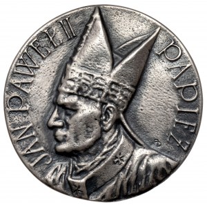 Jan Paweł II medal SREBRO, X rocznica pontyfikatu 1978-1988