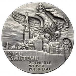 Jan Paweł II medal SREBRO, IV Pielgrzymka 1991 (MW)