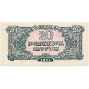 20 złotych 1944 ...owe - Rz - seria zastępcza