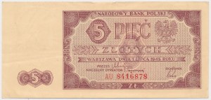 5 złotych 1948 - AU
