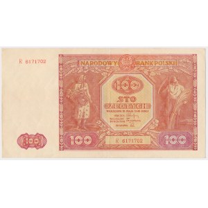 100 złotych 1946 - duża litera