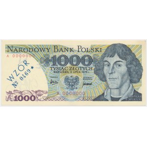 1.000 zł 1975 - WZÓR - A 0000000 - No.0649