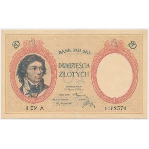 20 złotych 1924 - II EM.A - PIĘKNA