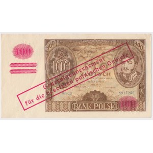 100 złotych 1934 z ORYGINALNYM przedrukiem GG