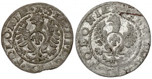 Zygmunt III Waza, Szeląg Bydgoszcz 1613 i 1614, zestaw (2szt)
