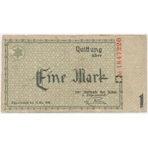 Getto 1 marka 1940 - bez serii, numeracja 7-cyfrowa