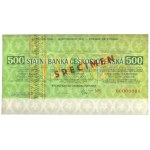 Czechoslovakia, Travelers Cheque SPECIMEN 500 Korun