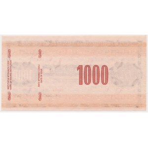 Czek podróżniczy NBP na 1.000 zł - SPECIMEN