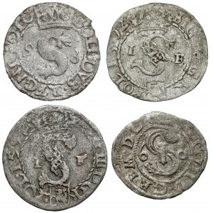 Zygmunt III Waza, Szeląg Wschowa i Olkusz 1592-1601, w tym 1598! (4szt)