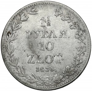 1-1/2 rubla = 10 złotych 1836 MW, Warszawa