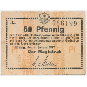 Elbing (Elbląg), 50 pfg 1917