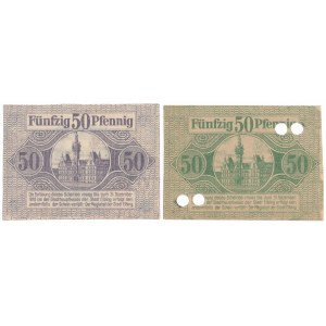 Elbing (Elbląg), 50 pfg 1917 i 1918 (2szt)