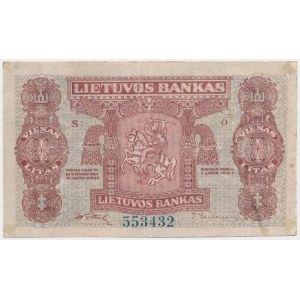 Lithuania, 1 Litas 1922 - November issuse