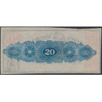 USA, Louisiana - Shreveport, 20 Dollars 1863