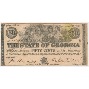 USA, Georgia, 50 Cents 1863