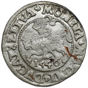 Zygmunt II August, Półgrosz Wilno 1546 - owalna - LITVA