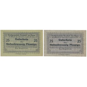 Neustadt bei Pinne (Lwówek Wlkp.), 25 pfg (1917) - różne odmiany (2szt)