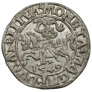 Zygmunt II August, Półgrosz Wilno 1549 - wygięta - L