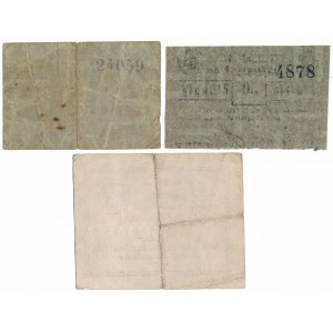 Kempen (Kępno) i Filehne (Wieleń), 5 -50 pfg 1917 (3szt)