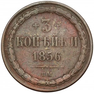 3 kopiejki 1856 BM, Warszawa