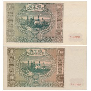 100 złotych 1941 - A i D (2szt)