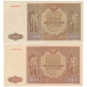 1.000 złotych 1946 - N i S (2szt)