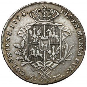 Poniatowski, 6-zloty thaler 1794 - variety 37.a4