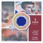 PWPW 50 Chaplin - inna RZADKA wersja - z Chaplinem w okienku