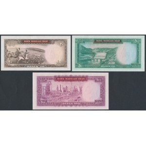 Iran, 20, 50 i 100 Rials (1969-71) - set of 3 pcs