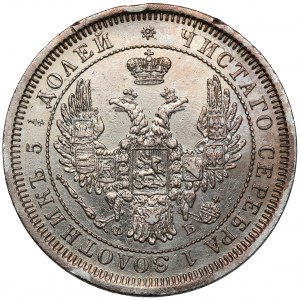 Rosja, Aleksander II, 25 kopiejek 1856 ФБ