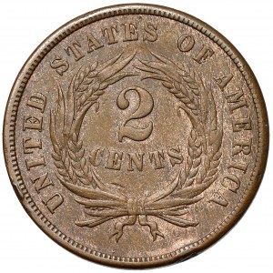 USA, 2 centy 1865