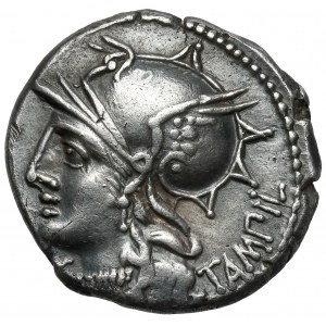 Republika, M. Baebius Q. f. Tampilus (137 p.n.e.) Denar