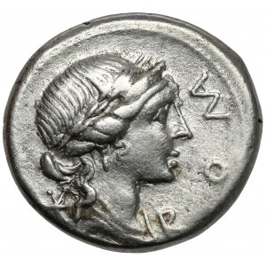 Republika, Mn. Aemilius M.f. Lepidus (114-113 p.n.e.) Denar