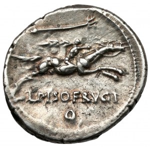 Roman Republic, L. Calpurnius Piso Frugi (90 BC) AR Denarius