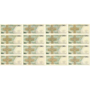 50 złotych 1975-1988 - KOMPLET roczników (16szt)