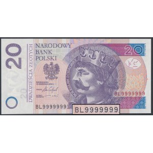 20 zł 2016 BL - 9999999 - jednorodny solid