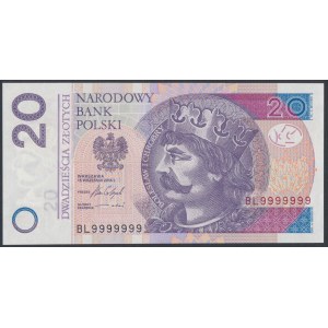 20 zł 2016 BL - 9999999 - jednorodny solid