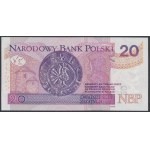 20 zł 2016 BM - 0000007 - niski numer jednocyfrowy