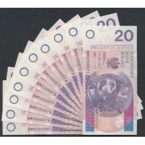 20 zł 2016 BM - 0000071 do 80 (10szt)