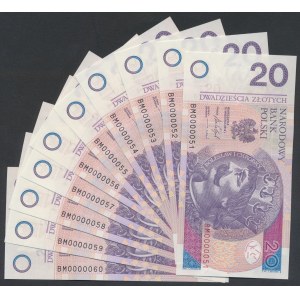 20 zł 2016 BM - 0000051 do 60 (10szt)