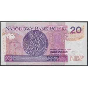 20 zł 2016 BM - 0002000 - ładny numer radarowy