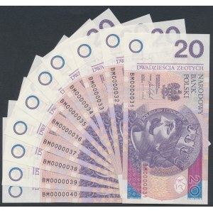 20 zł 2016 BM - 0000031 do 40 (10szt)