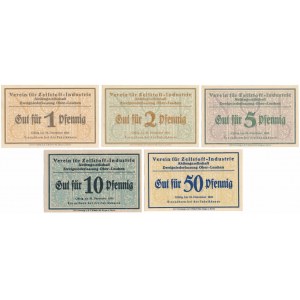 Ober-Laschen (Leszno Górne), 1 -50 pfg 1921 (5szt)