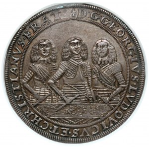 Silesia-Liegnitz-Brieg, Georg III, Ludwig IV, and Christian, Thaler 1658, Brieg