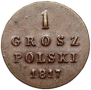 1 grosz polski 1817 IB - PIĘKNY