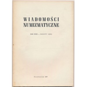 Wiadomości numizmatyczne 1987/3