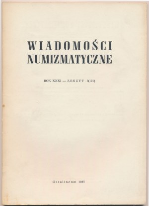 Wiadomości numizmatyczne 1987/3