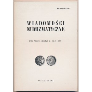 Wiadomości numizmatyczne 1992/1-2